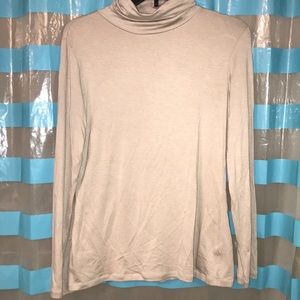 Cream colored turtle neck long sleeve